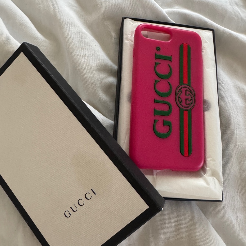 Gucci Vibrant Pink and Green Phone Case
